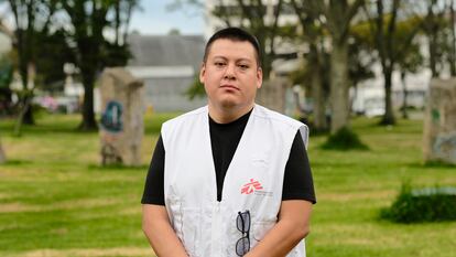 Diego Guerrero en la Universidad Nacional, en Bogotá (Colombia).