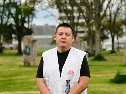 Diego Guerrero en la Universidad Nacional, en Bogotá (Colombia).