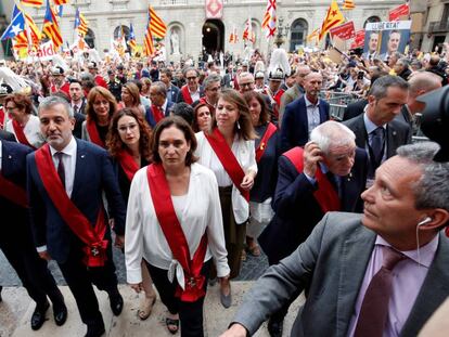 Ada Colau se echó a llorar al recordar los insultos que sufrió en la plaza de Sant Jaume.