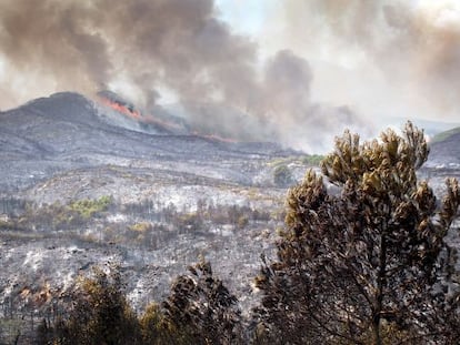 Incendio en Rasquera, Tarragona.