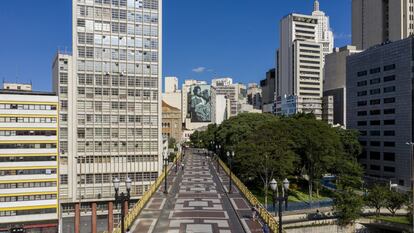 Brasil enfrenta en las próximas semanas el pico de coronavirus, que a su vez coincidirá con los de epidemias estacionales, como el dengue o la influenza. En la imagen, el viaducto Santa Efigenia, en Sao Paulo.