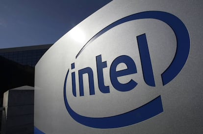 FILE - This Jan. 12, 2011, file photo shows the Intel logo outside Intel headquarters in Santa Clara, Calif. Intel Corp. reports earnings, Thursday, Jan. 25, 2018. (AP Photo/Paul Sakuma, File)