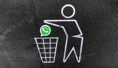 WhatsApp borrar mensajes individuales.