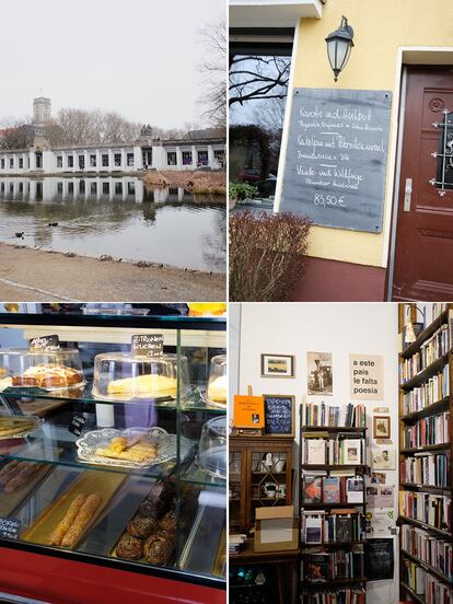 La geografía berlinesa de Rivera Garza habla de lo cotidiano: rincones de su barrio, Schöneberg, y el vecino Kreuzberg, donde las bicicletas son omnipresentes. El parque Rudolph Wilde es el escenario de sus paseos y para libros. Al Restaurant Bieberbau (una estrella Michelin, pizarra) va a celebrar, y el Café Hohen (dulces) es su cafetería de confianza. Recomienda el espacio cultural y librería Andenbuch, de Kreuzberg. Por esa zona también le gusta comer en el restaurante peruano Cevichería.