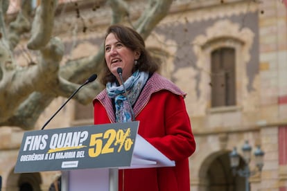 La presidenta de la Assemblea Nacional Catalana, Elisenda Paluzie.
