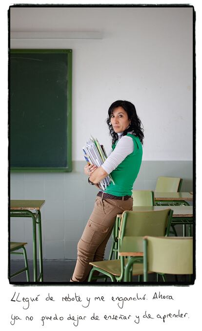 Profesora de tecnología en el instituto de enseñanza secundaria (IES) Villa Vallecas.