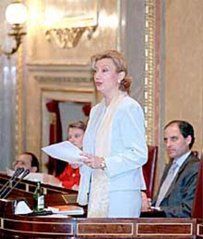 Luisa Fernanda Rudi, en su primer día como presidenta del Congreso, hace un año.