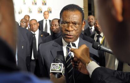El presidente de Guinea Ecuatorial, Teodoro Obiang, en una foto de archivo tomada el pasado mes de octubre en Malabo