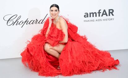 La cantante Dua Lipa en el festival de Cannes, en Francia, el pasado mayo. 