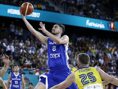 Satoransky, en el partido República Checa-Rumanía.