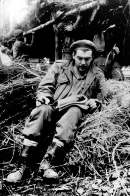 Che Guevara in the Bolivian jungle.