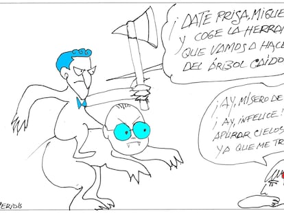 Peridis: hacer leña