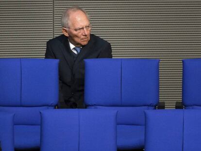 Wolfgang Sch&auml;uble, en el Bundestag.