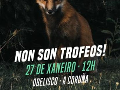 Cartel de la protesta convocada para el domingo 27 en A Coruña.
