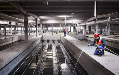 Estación depuradora de La Cartuja, en Zaragoza, que opera Veolia.