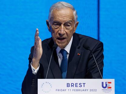 El presidente de Portugal, Marcelo Rebelo de Sousa, durante un acto en febrero pasado.