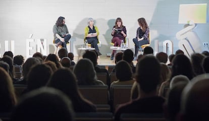 Manuel Jabois, Nell Leyshon, Raquel Vicedo y Sabina Urraca. 