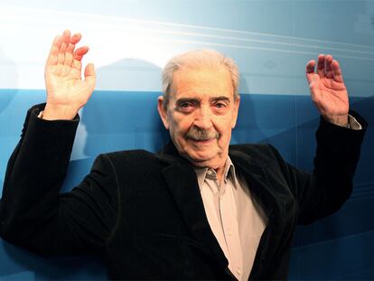Juan Gelman, ayer en Madrid.