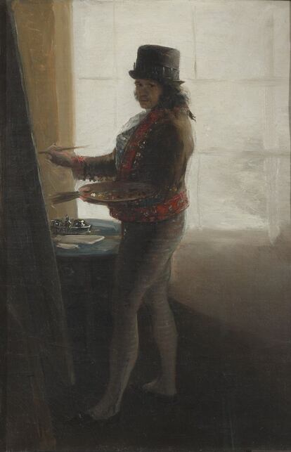 'Autorretrato' en su estudio, 1793-5.