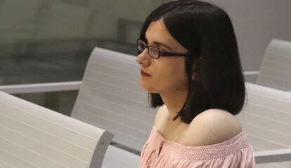 Cassandra Vera, durante el juicio por enaltecimiento del terrorismo