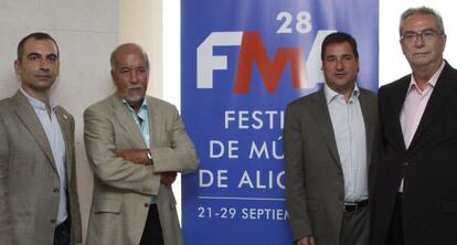 Los organizadores del Festival de Alicante.