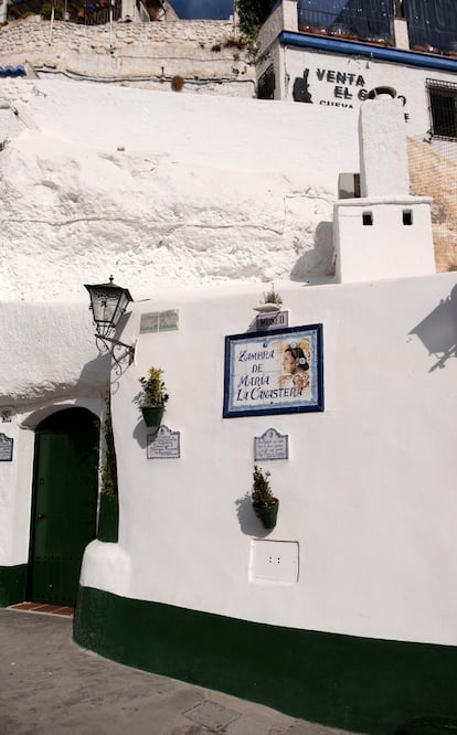 Exterior de la zambra María La Canastera, en el Sacromonte.