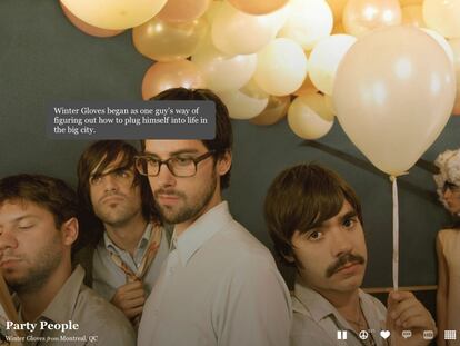 La banda Winter Globes en Aweditorium