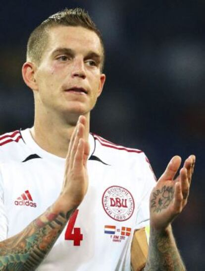 Agger, ante Holanda.