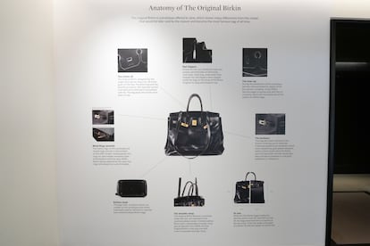 Detalle de la exposición que ha estado abierta al público toda la semana en la sede central de Sotheby’s en París.