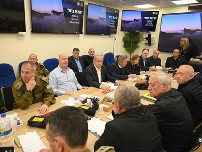 Reunión del gabinete de guerra israelí, el pasado abril en Tel Aviv.