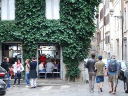 Calles del barrio de monti, en Roma.