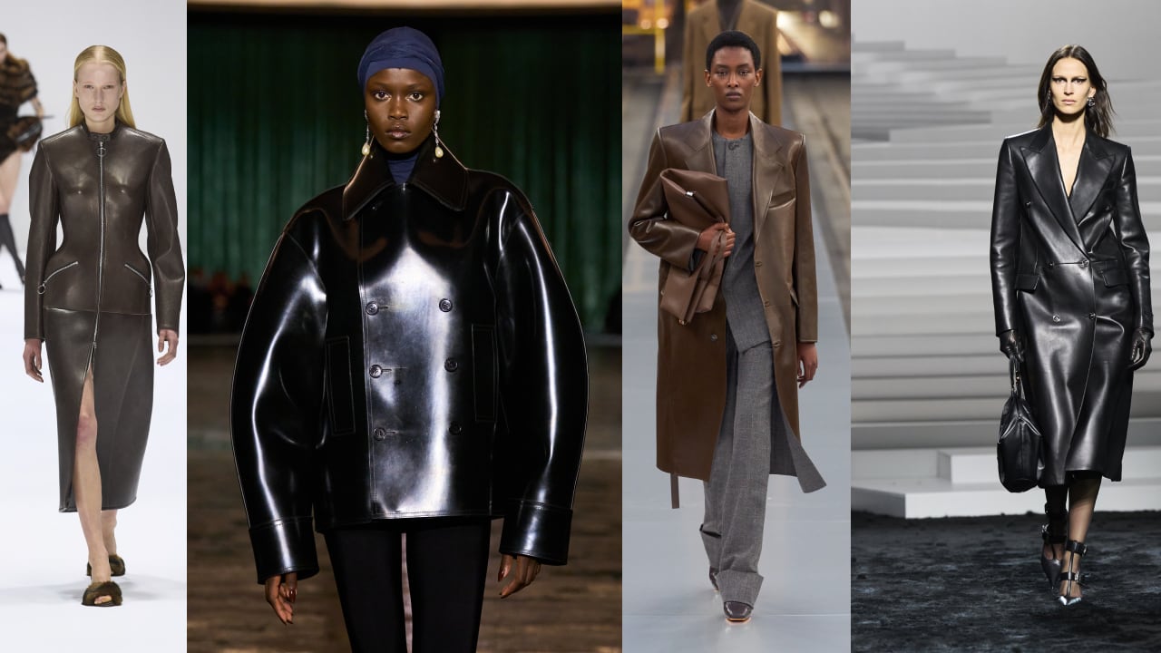 Desfiles otoño-invierno de Acne Studios, Saint Laurent, Versace y Tod's.  