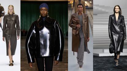 Desfiles otoño-invierno de Acne Studios, Saint Laurent, Versace y Tod's.  