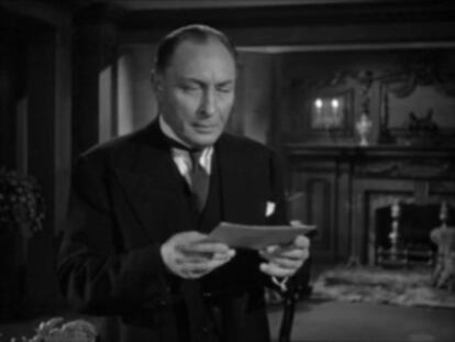 Lionel Atwill como James Moriarty.