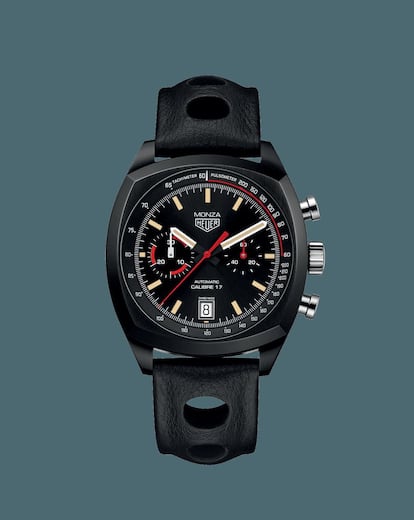 Reedición del reloj Tag Heuer Monza, por su 40 aniversario. Precio: 3.995 euros.