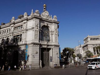 Fachada del Banco de España. EFE/Chema Moya/Archivo