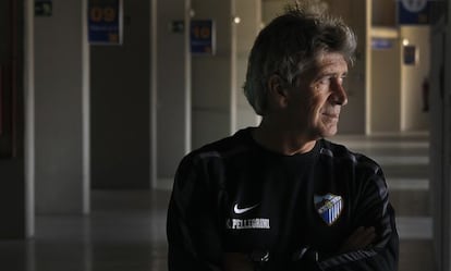 Pellegrini, antes de la entrevista.