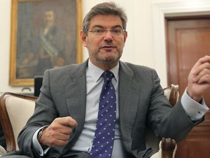 Rafael Catalá, ministro de Justicia.