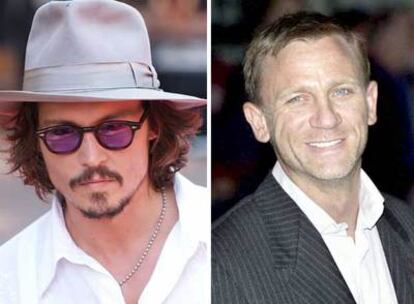 Johnny Depp (izquierda) y Daniel Craig, candidatos a interpretar al agente ruso fallecido en Londres.