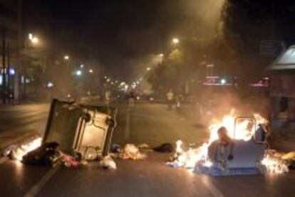 Protestas en Atenas contra el paquete de medidas de austeridad aprobado por el Gobierno. Getty Images