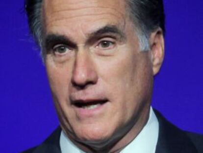 Romney en un acto electoral en Washington este mi&eacute;rcoles. 