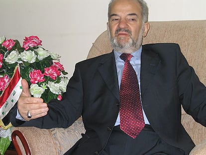 Ibrahim al Yafari, durante una entrevista celebrada en septiembre de 2004 en su residencia en Bagdad.