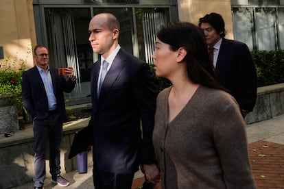 El presidente de OpenAI, Greg Brockman, a su llegada a los juzgados de Oakland, California, el 29 de abril de 2026.