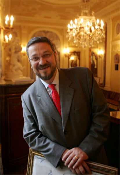Antonio Palocci, durante la entrevista realizada en Madrid.