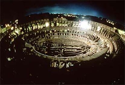 Vista general del Coliseo de Roma.