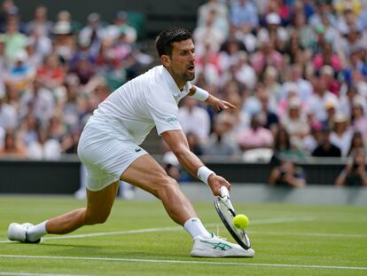 Novak Djokovic, semifinalista de Wimbledon.