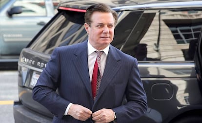 Manafort, el pasado junio al llegar a un juzgado en Washington