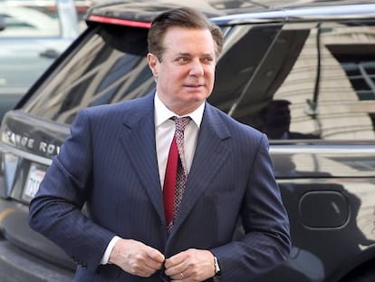 Manafort, el pasado junio al llegar a un juzgado en Washington