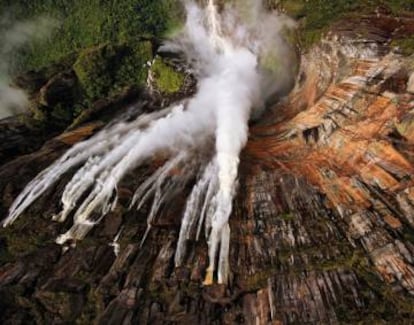 La cascada del Salto del Ángel, a Veneçuela.