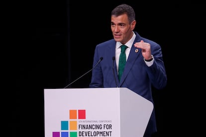 Pedro Sánchez, este jueves en Sevilla.